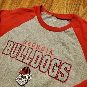 Georgia Bulldogs Shirt Men Adult Large Gray Long Sleeve Football Pro Edge‎
